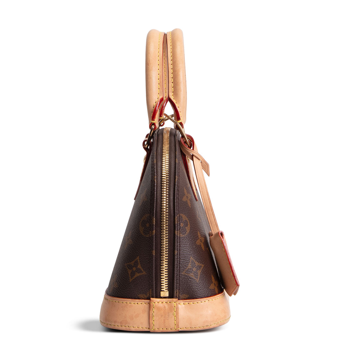 Designer-Inspired Monogram Mini Dome Crossbody Bag (Alma BB Style)