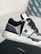 Amiri MA-1 Sneaker – Grey Suede, Black & White