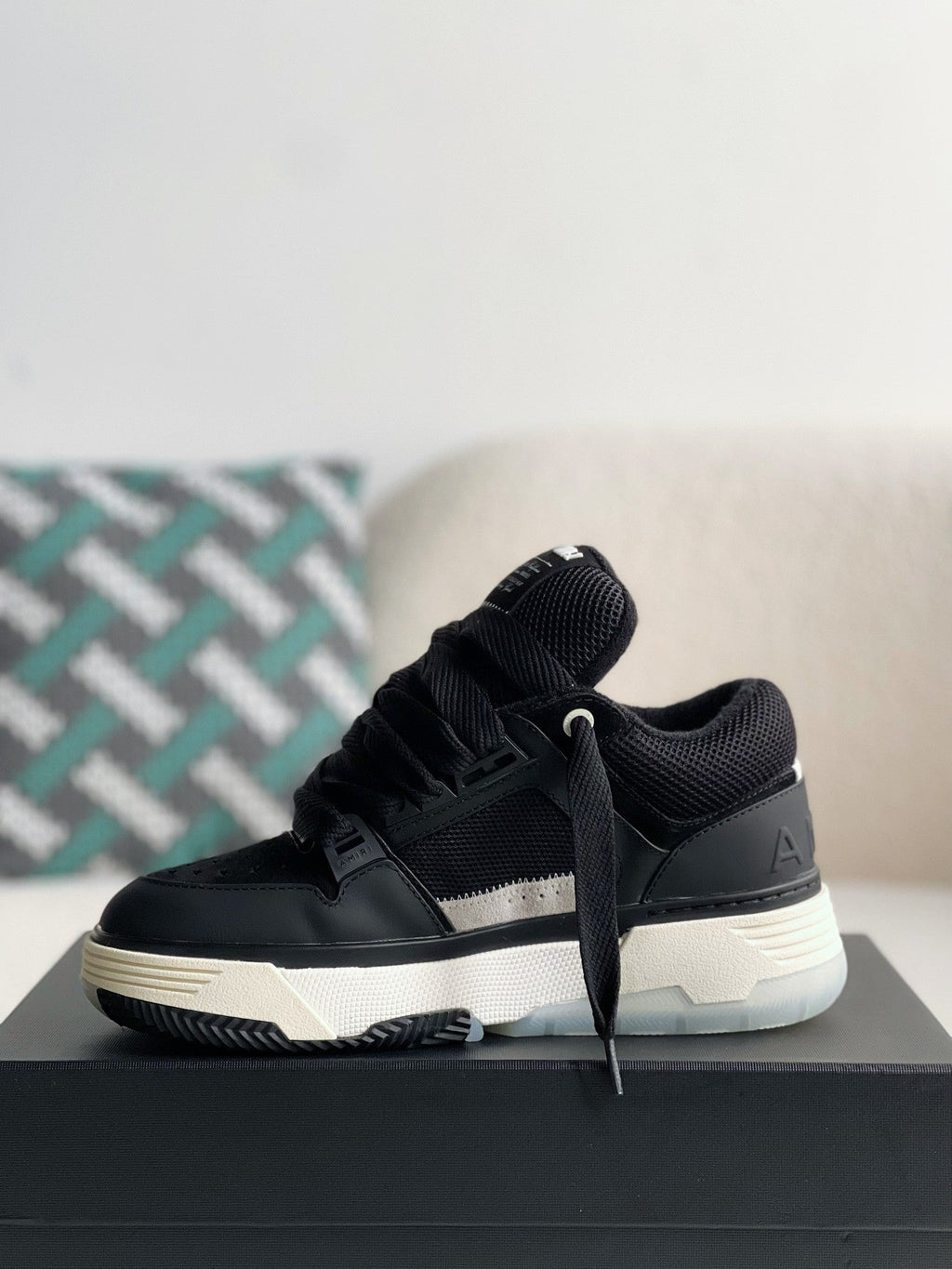 Amiri MA-1 Sneaker – Black, Bone & Grey