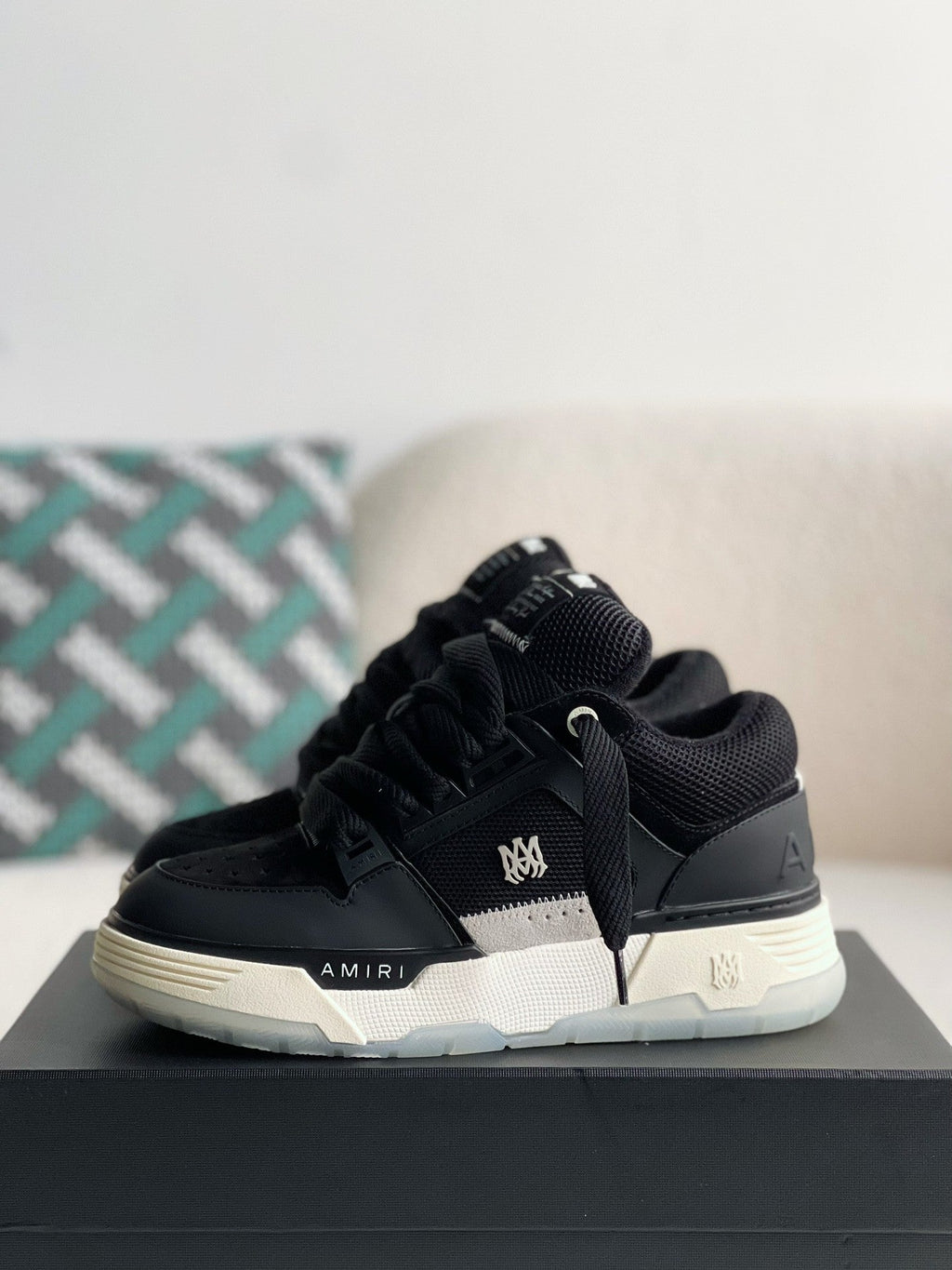Amiri MA-1 Sneaker – Black, Bone & Grey
