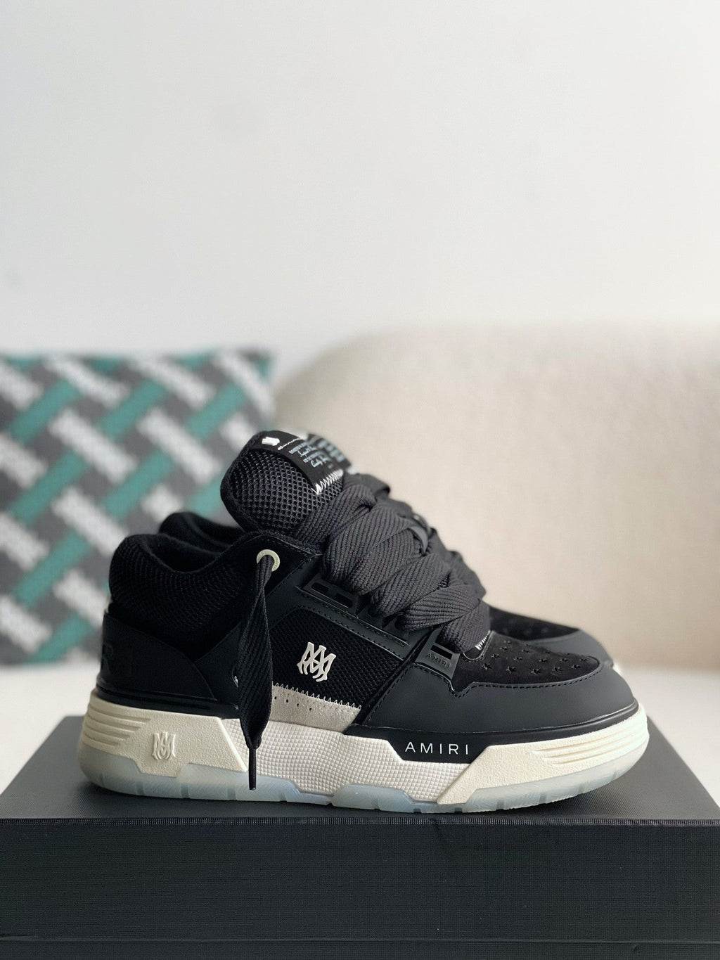 Amiri MA-1 Sneaker – Black, Bone & Grey