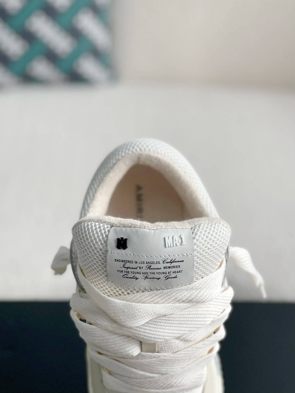 Amiri MA-1 Sneaker – Alabaster, Bone & White