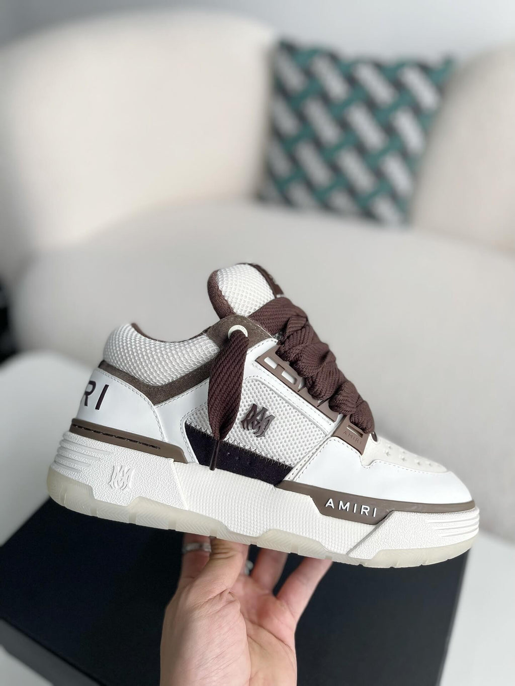 Amiri MA-1 Sneaker – Brown & White