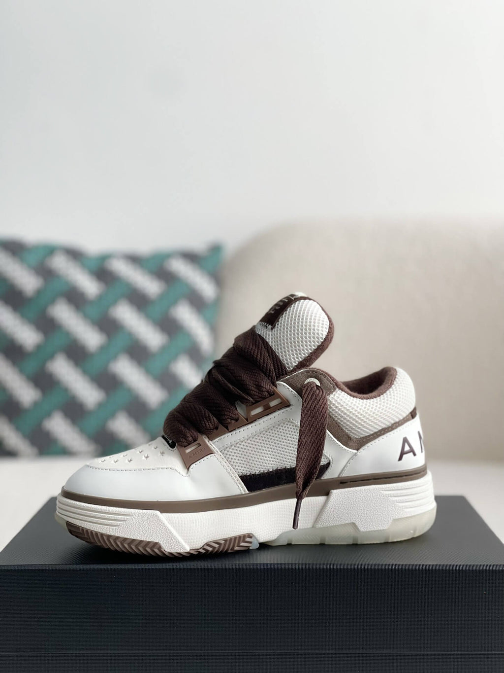 Amiri MA-1 Sneaker – Brown & White