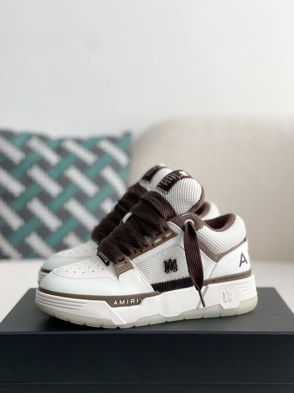 Amiri MA-1 Sneaker – Brown & White