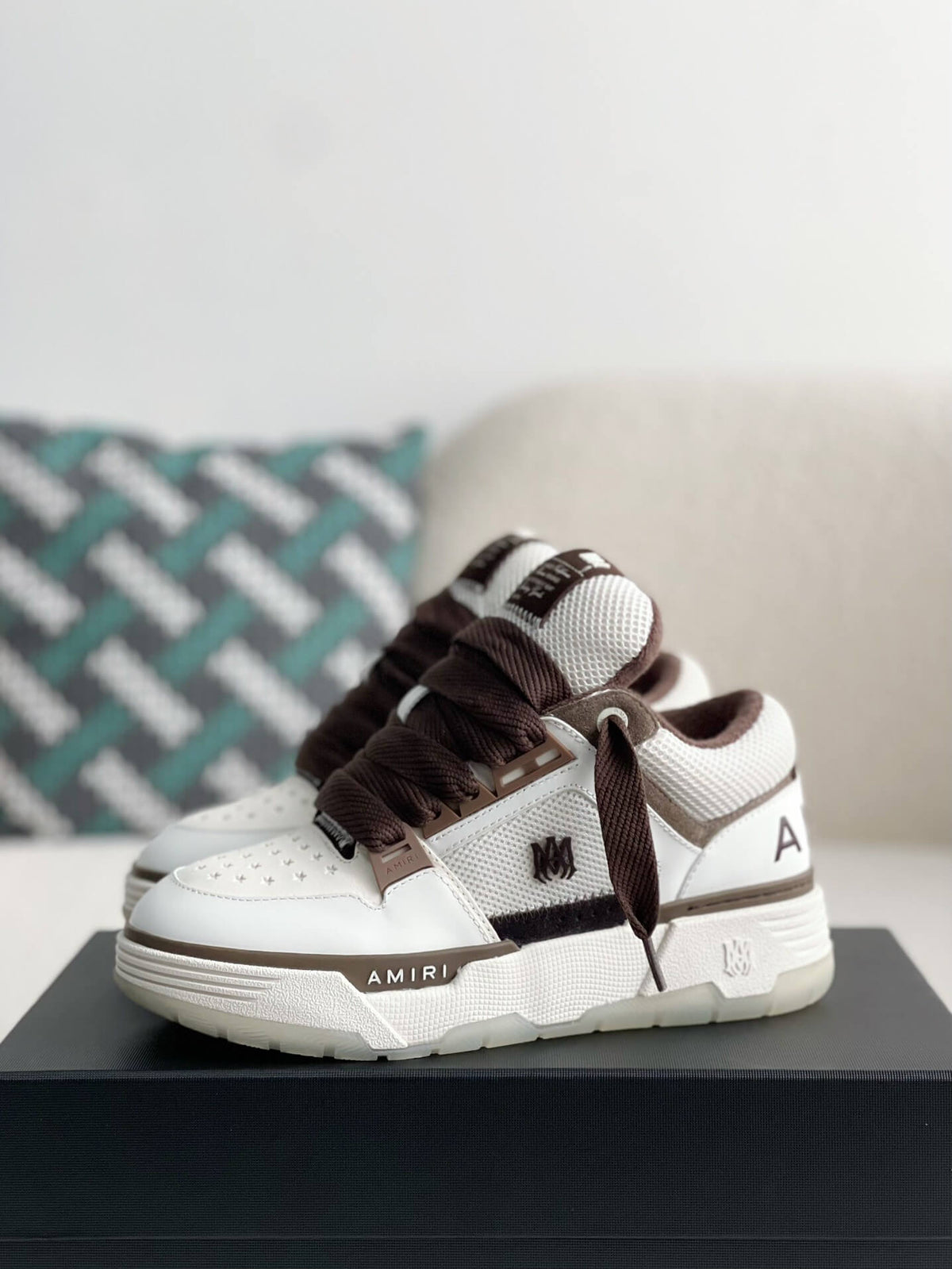 Amiri MA-1 Sneaker – Brown & White
