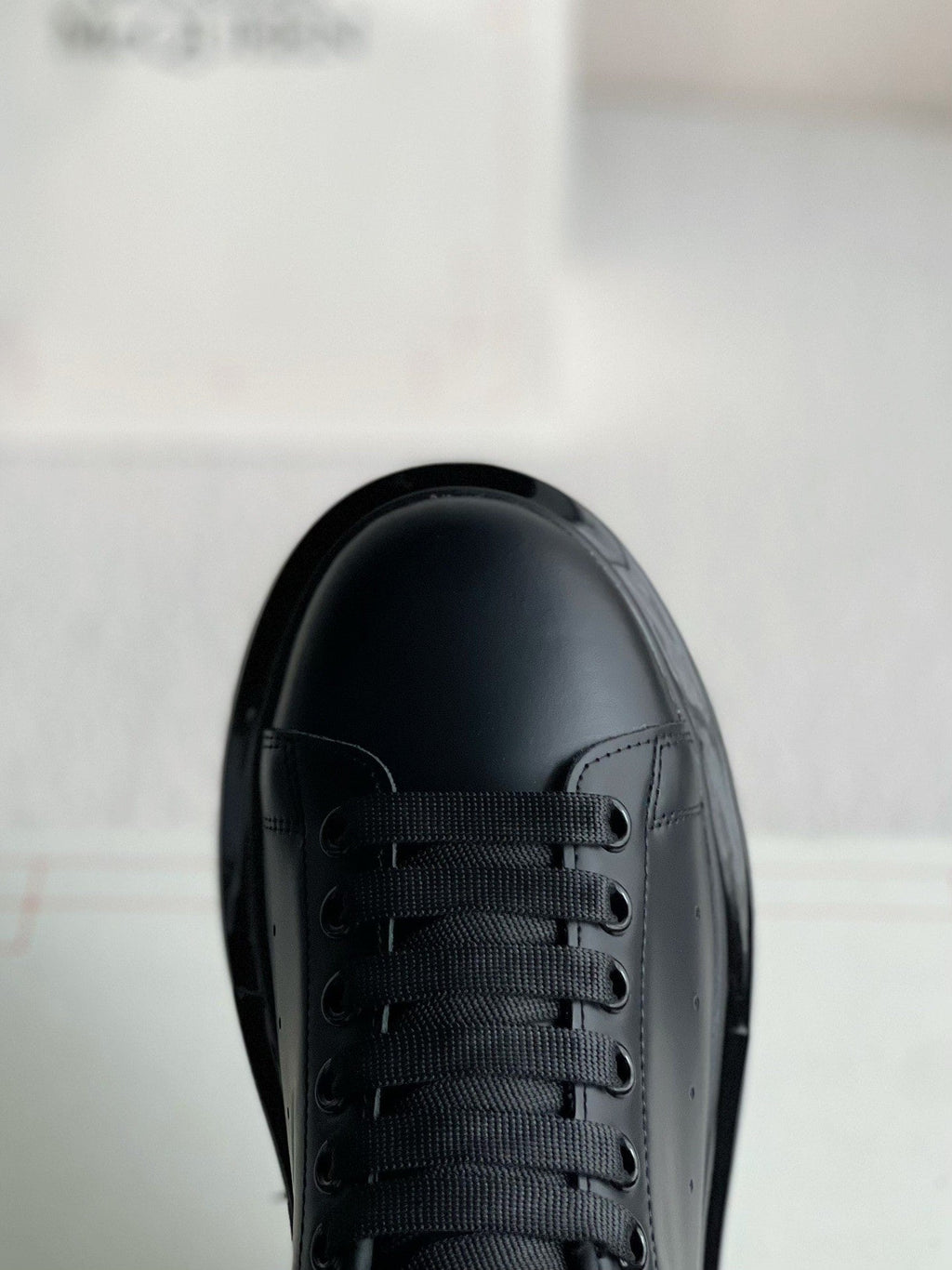 Alexander McQueen Oversized Black Gold Sneakers