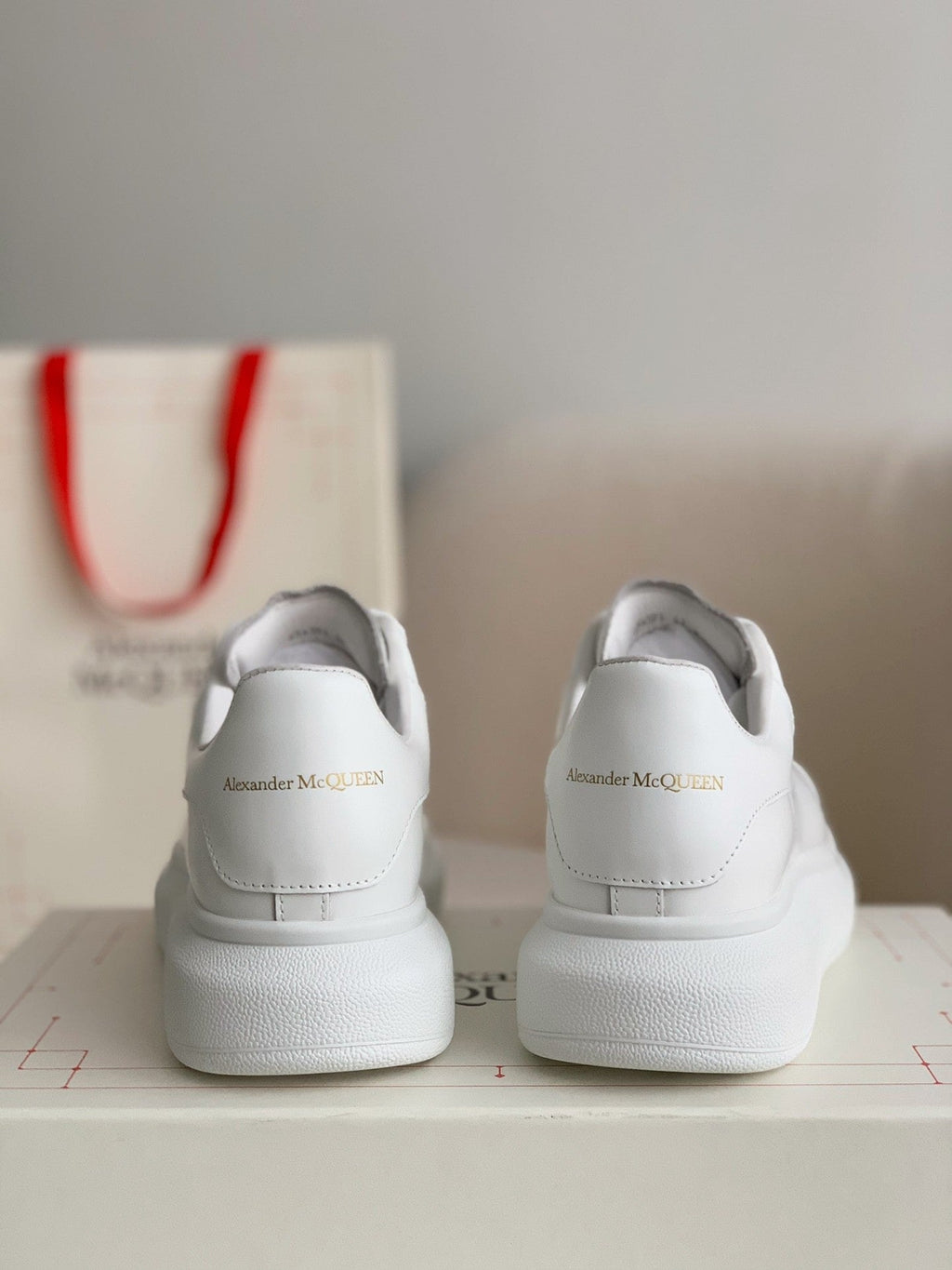 Alexander McQueen Men’s Oversized Sneaker in White