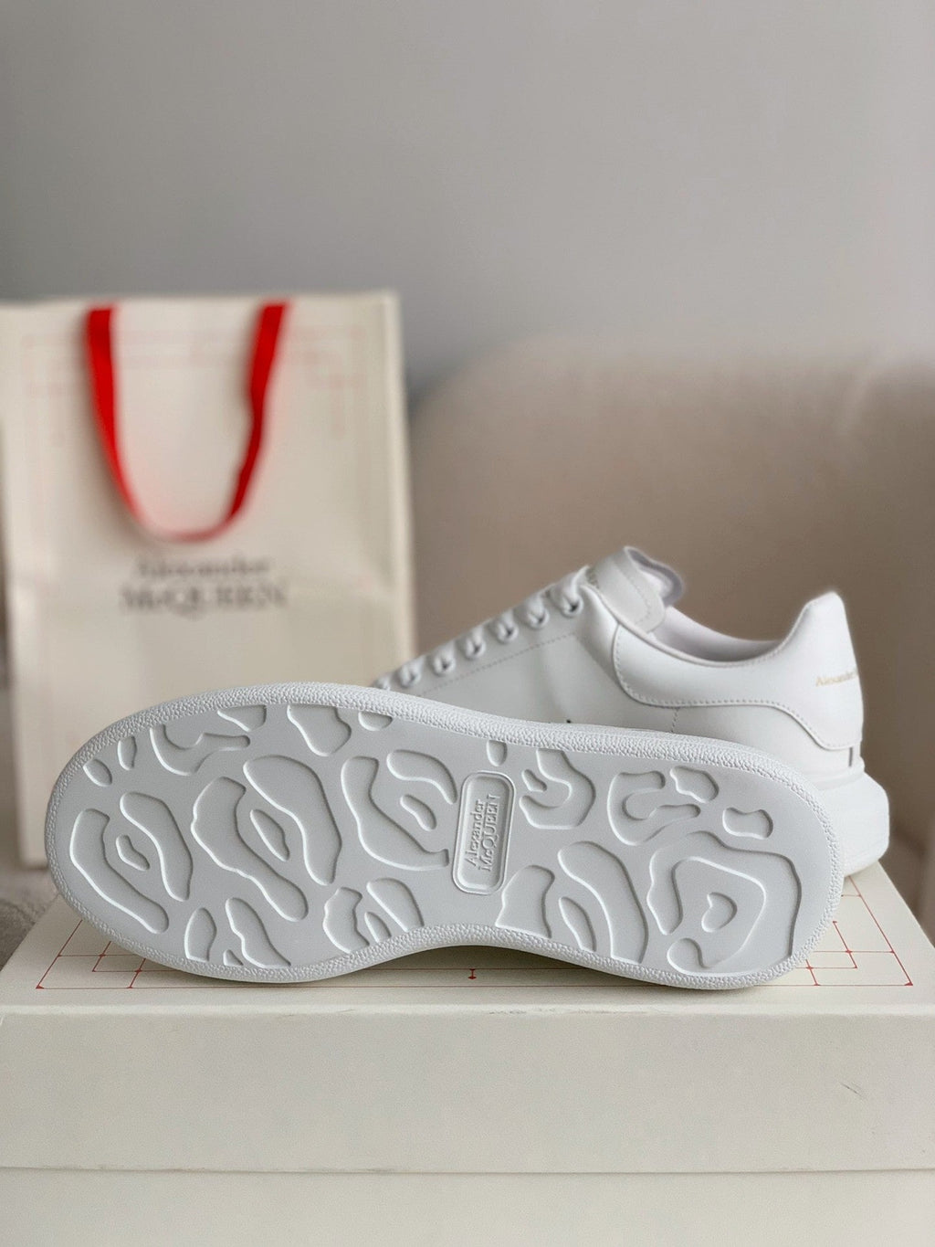 Alexander McQueen Men’s Oversized Sneaker in White