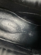 Alexander McQueen Moto Tread Slick Black Zip-Up Hybrid Sneakers