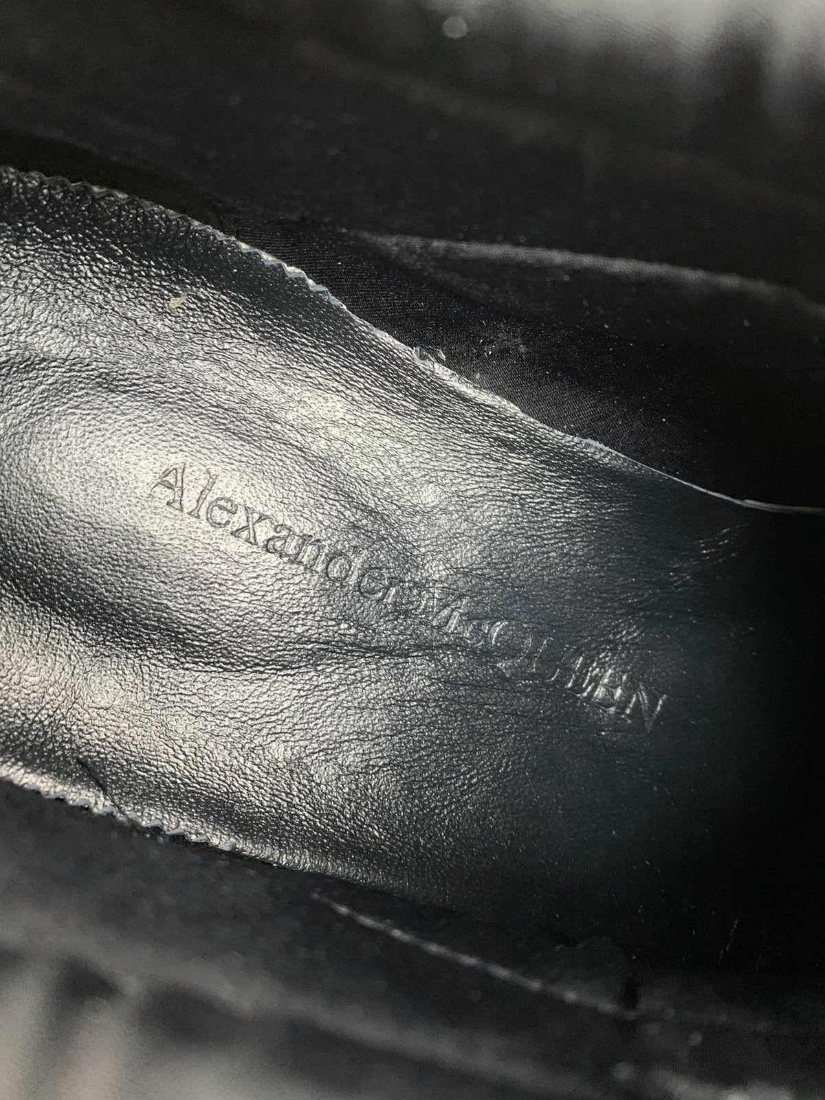 Alexander McQueen Moto Tread Slick Black Zip-Up Hybrid Sneakers