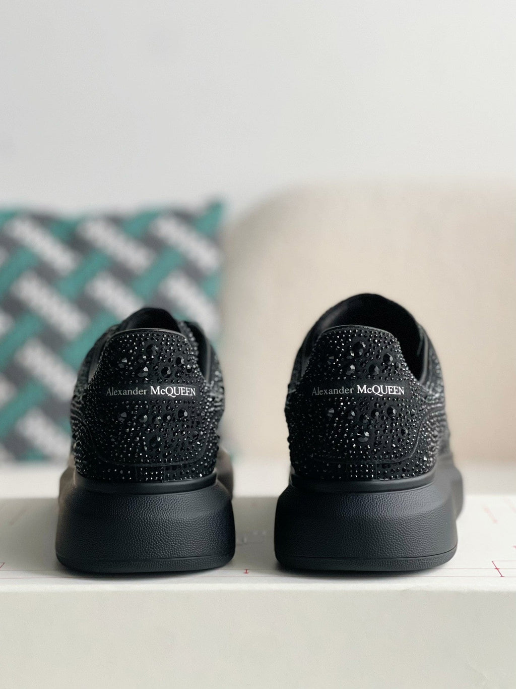 Alexander McQueen Oversized Sneakers in Crystal Black