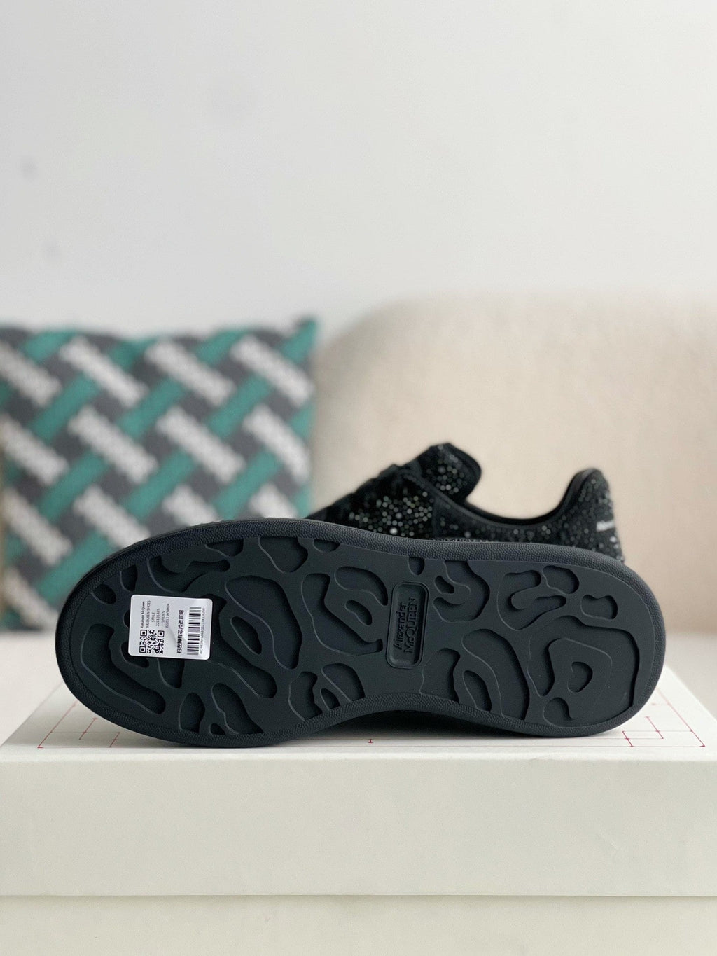Alexander McQueen Oversized Sneakers in Crystal Black