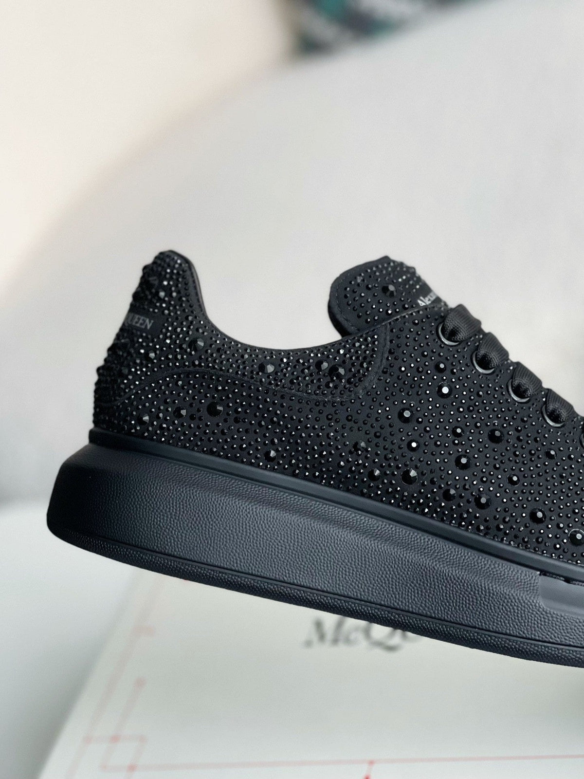 Alexander McQueen Oversized Sneakers in Crystal Black