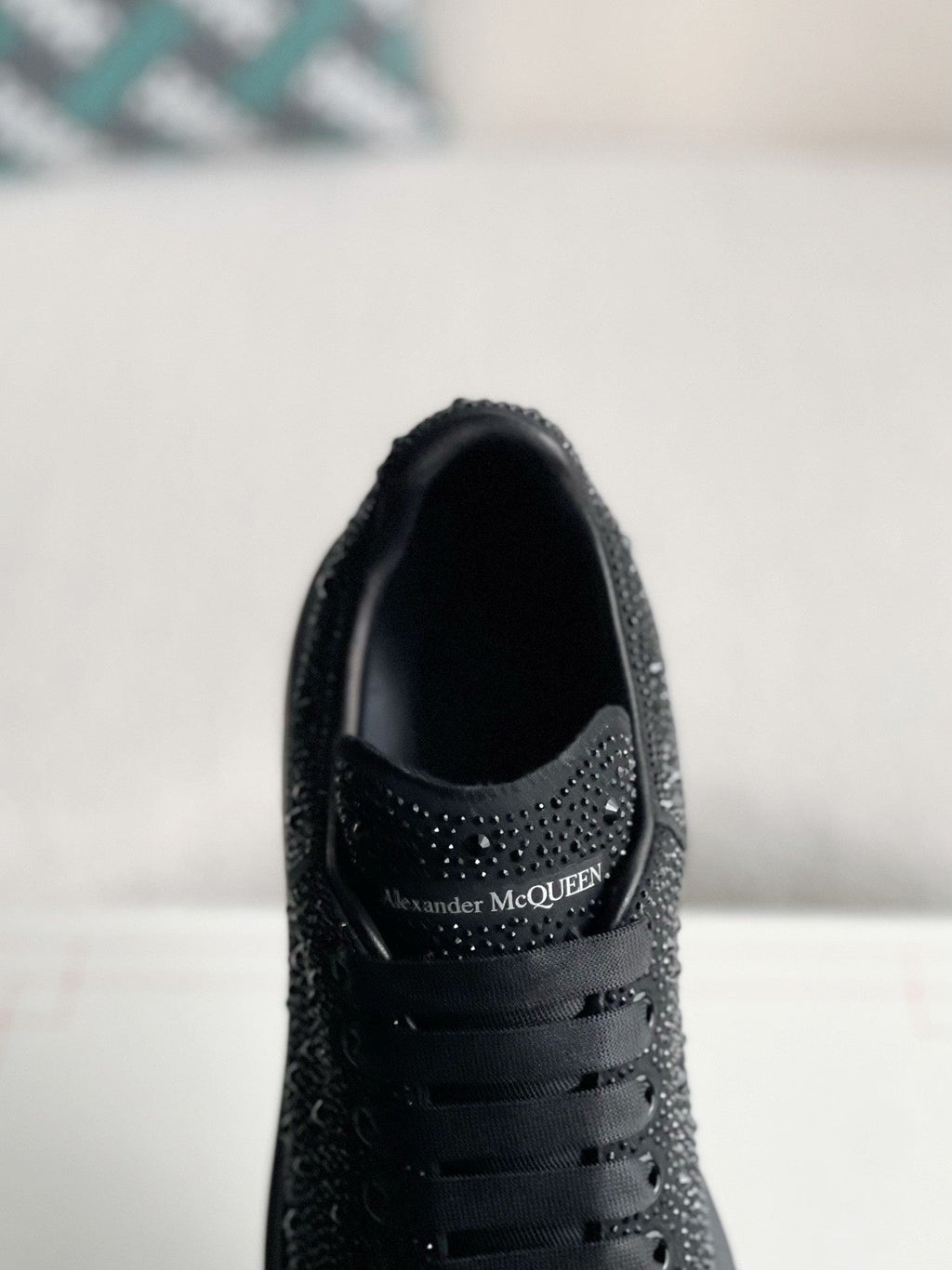 Alexander McQueen Oversized Sneakers in Crystal Black