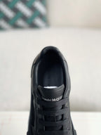 Alexander McQueen Skate Deck Plimsoll Sneakers - Black Leather Suede