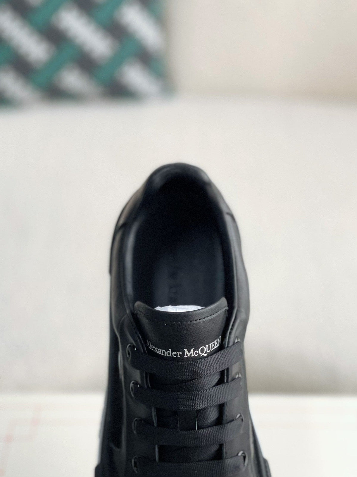 Alexander McQueen Skate Deck Plimsoll Sneakers - Black Leather Suede