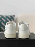 Amiri Skel Top Low – Triple White Grained Leather