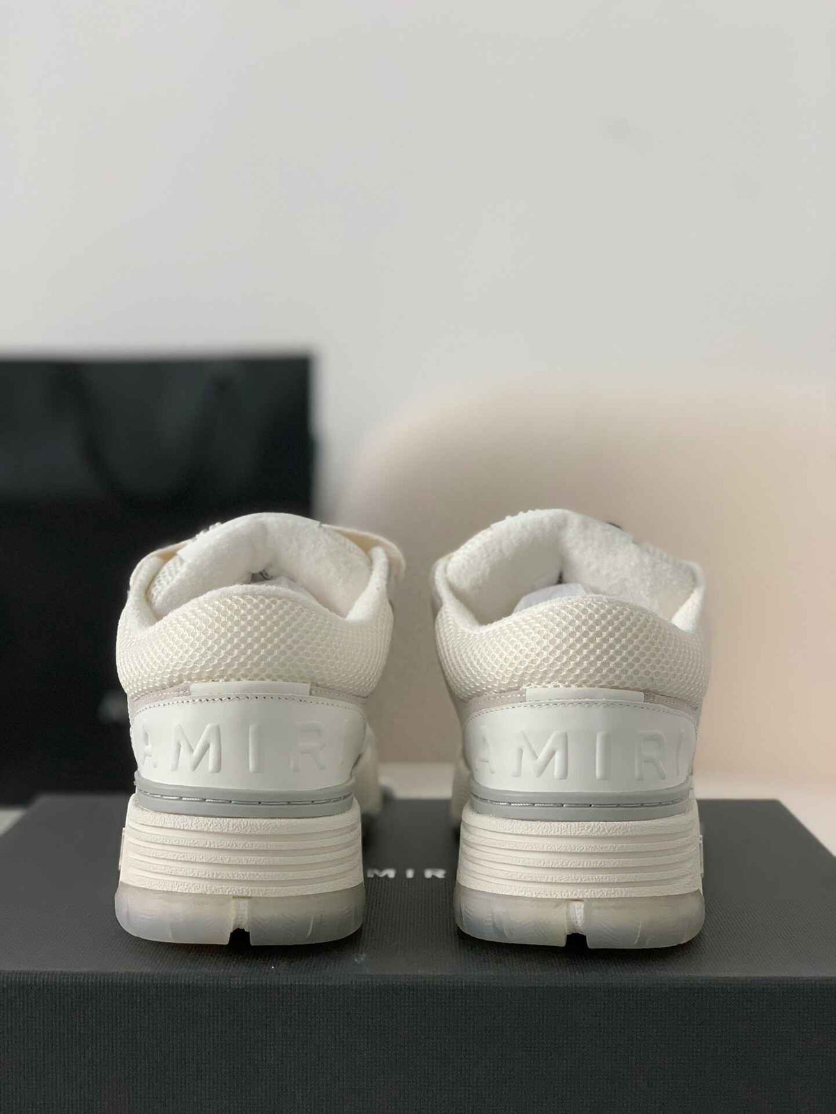Amiri MA-1 Sneaker – Triple White & Grey