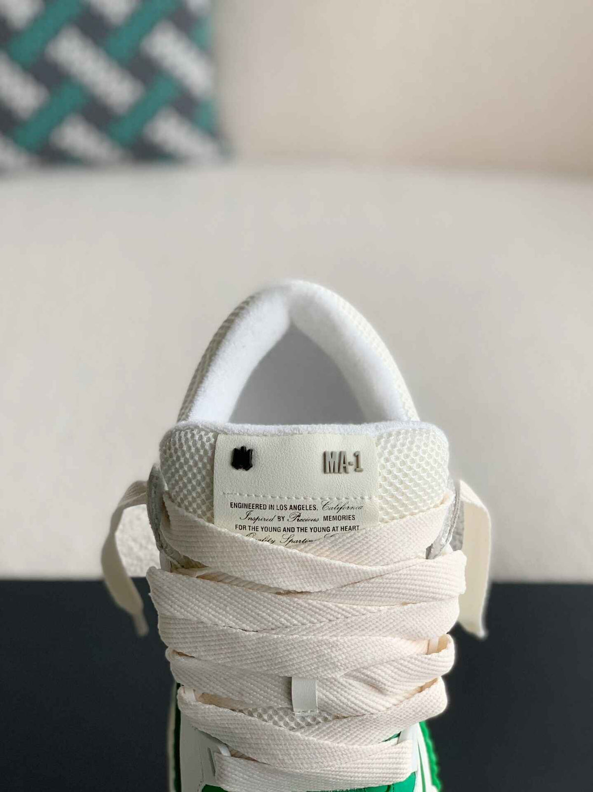 Amiri MA-1 Sneaker – White, Green & Bone