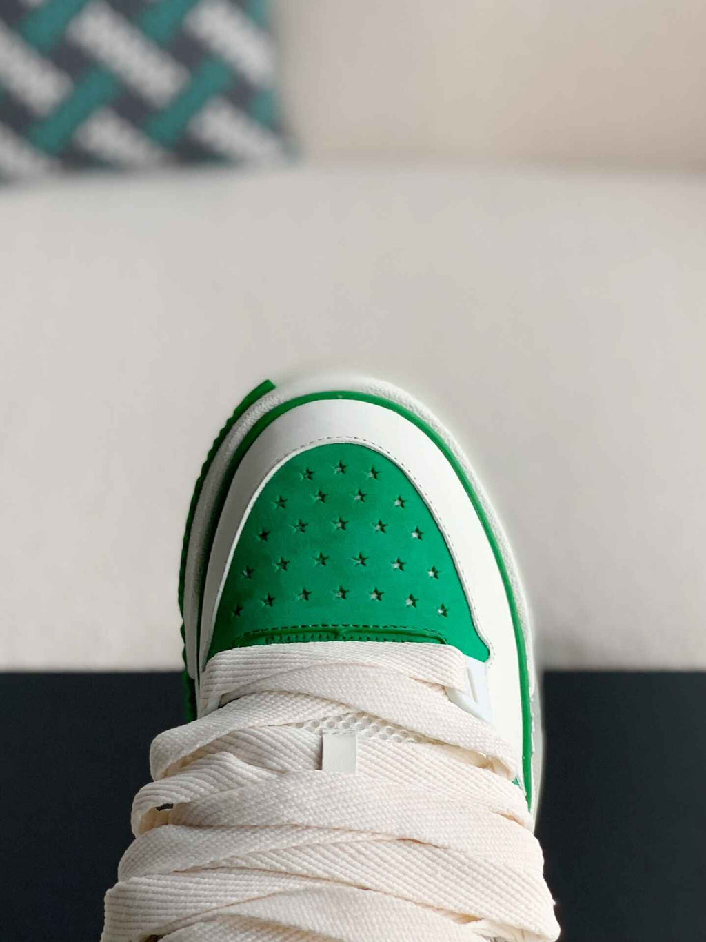 Amiri MA-1 Sneaker – White, Green & Bone