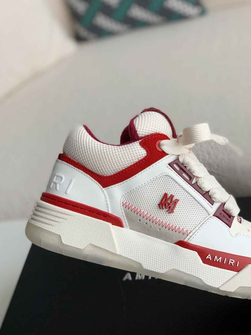 Amiri MA-1 Sneaker – Burgundy & White