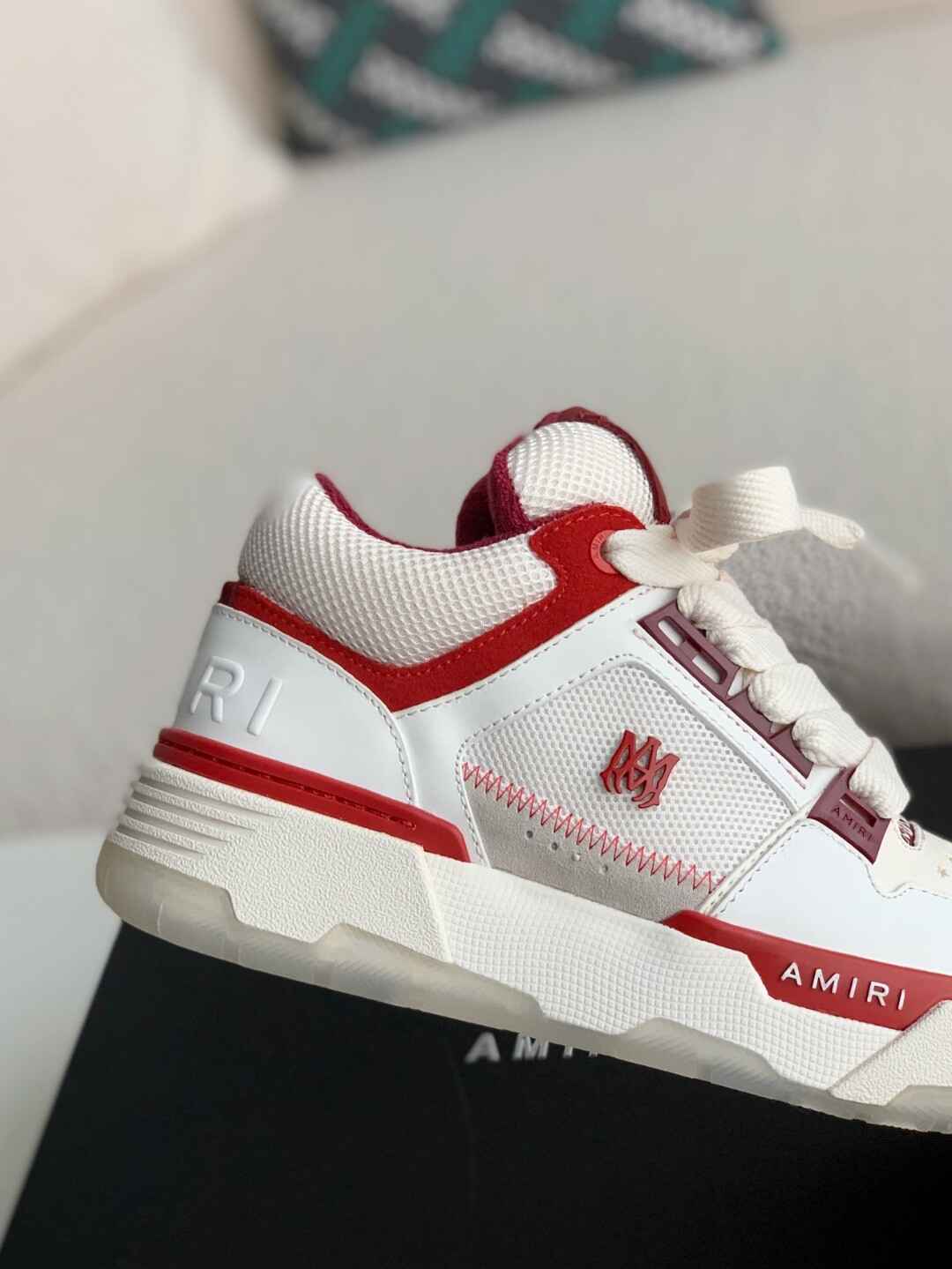 Amiri MA-1 Sneaker – Burgundy & White