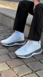Apex Optical White Tech-Mesh Trainers