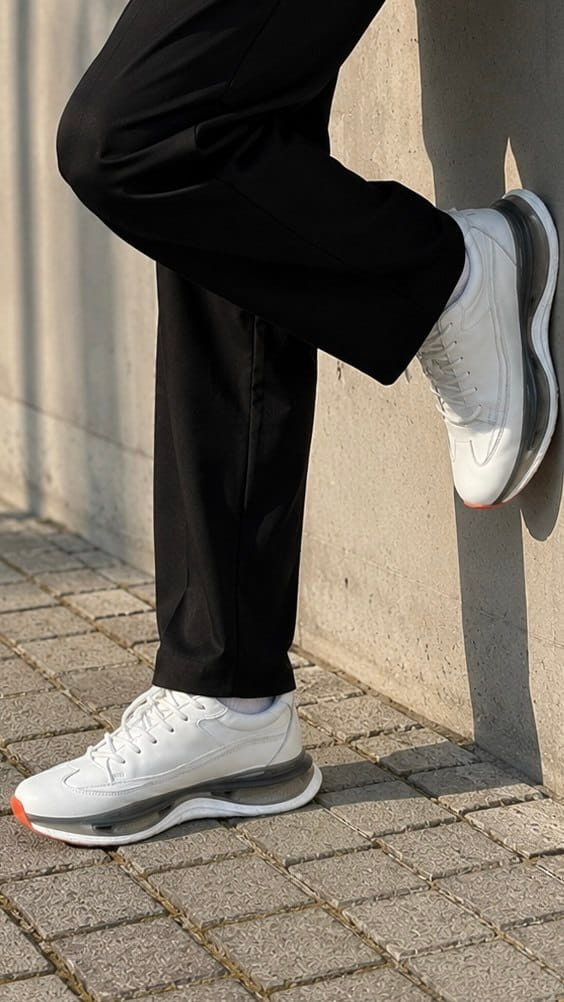 Apex Optical White Tech-Mesh Trainers