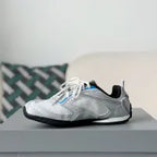 Balenciaga Radar Gradient Lines Sneaker – Silver, White & Blue