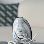 Balenciaga Radar Gradient Lines Sneaker – Silver, White & Blue