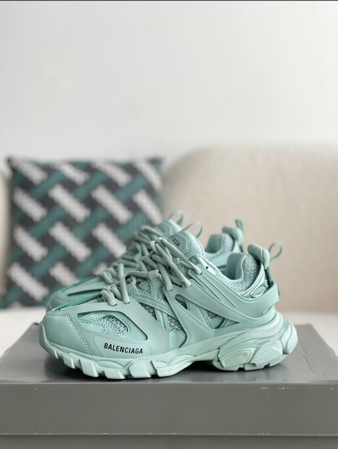 Balenciaga Track Sneaker – Mint Green / Light Sage