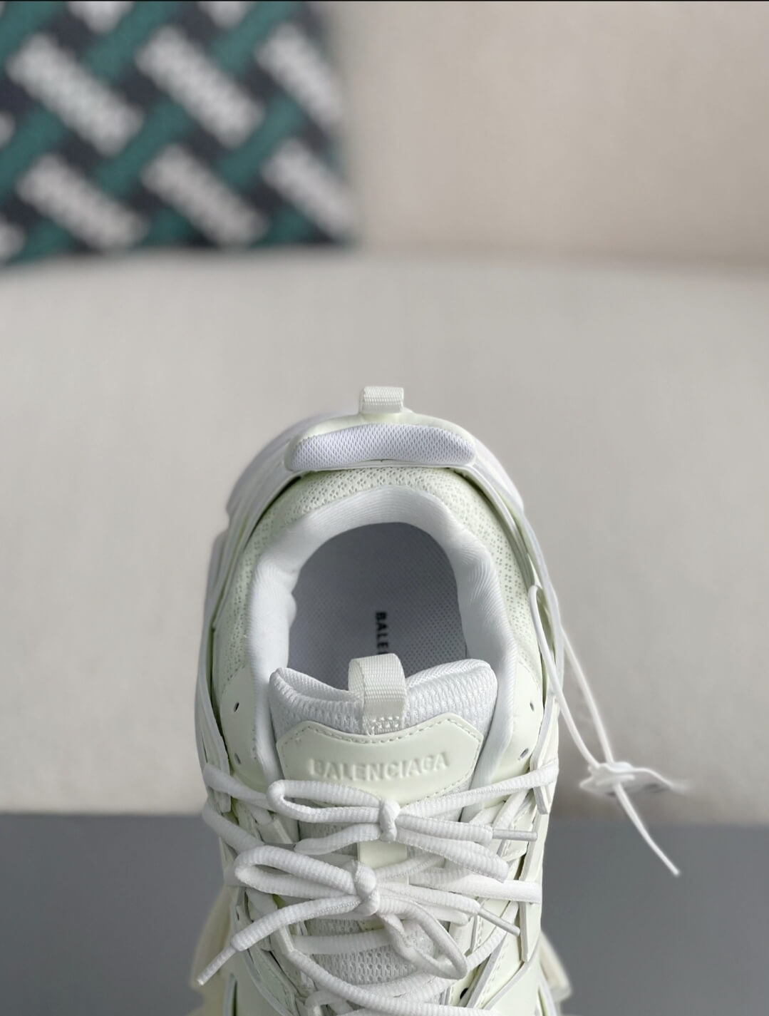 Balenciaga Track Sneaker – Triple White / Chalk