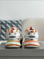 Balenciaga Track Sneaker – White, Orange & Neon Yellow