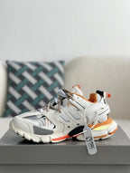 Balenciaga Track Sneaker – White, Orange & Neon Yellow