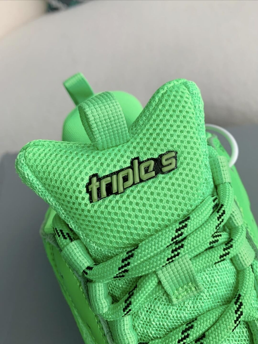 Balenciaga Triple S Sneaker Clear Sole – Neon Green