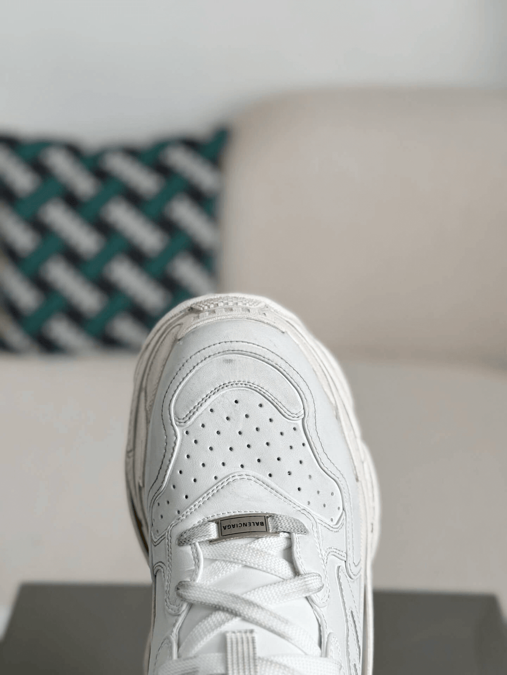 Balenciaga Triple S Sneaker – Triple White Leather & Mesh
