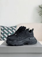 Balenciaga Triple S Sneaker – Full Black Nubuck & Mesh