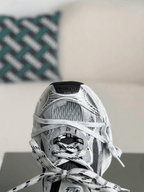 Balenciaga 3XL Sneaker – Silver, Black & White