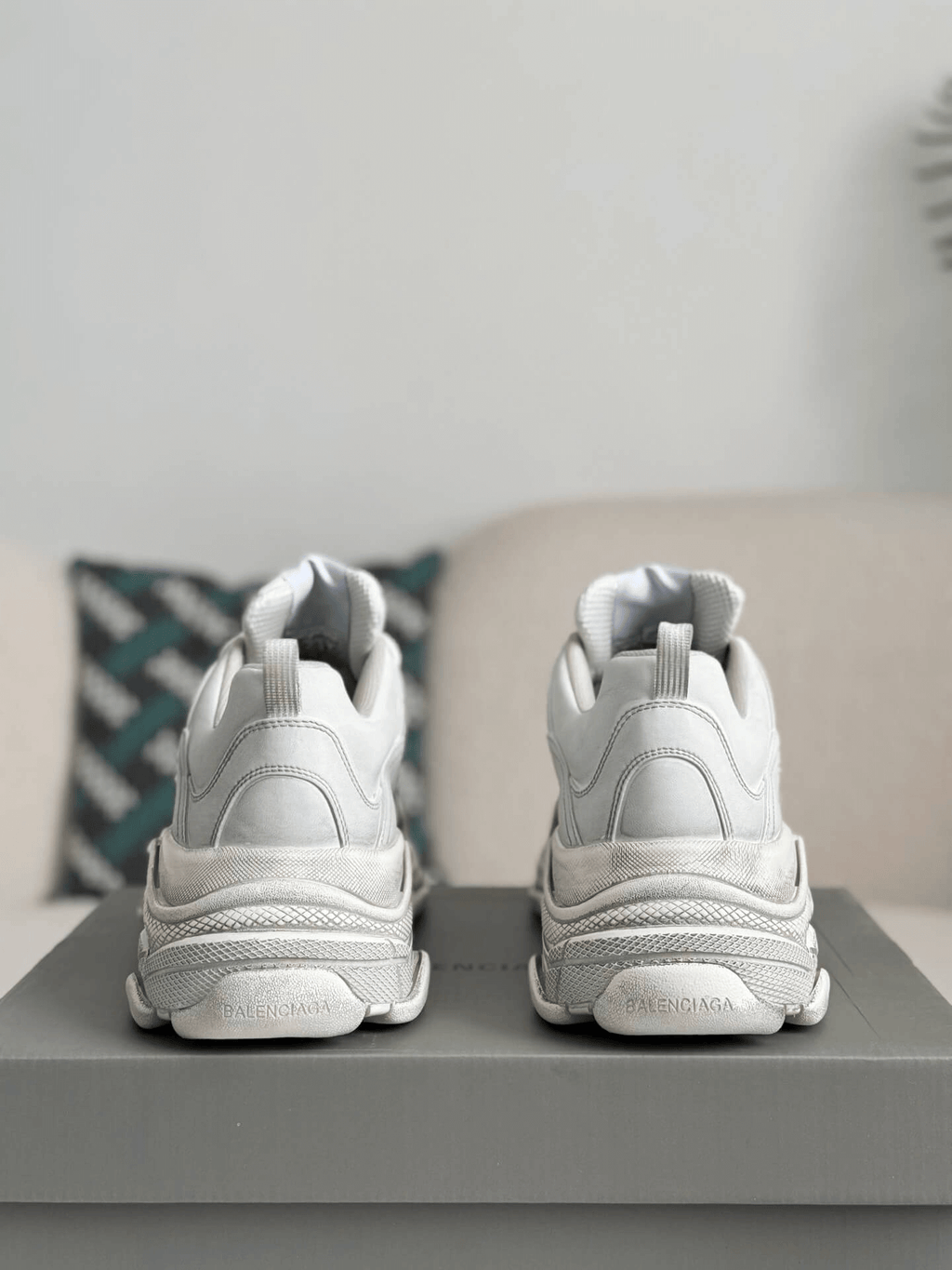 Balenciaga Triple S Sneaker – Triple White Leather & Mesh