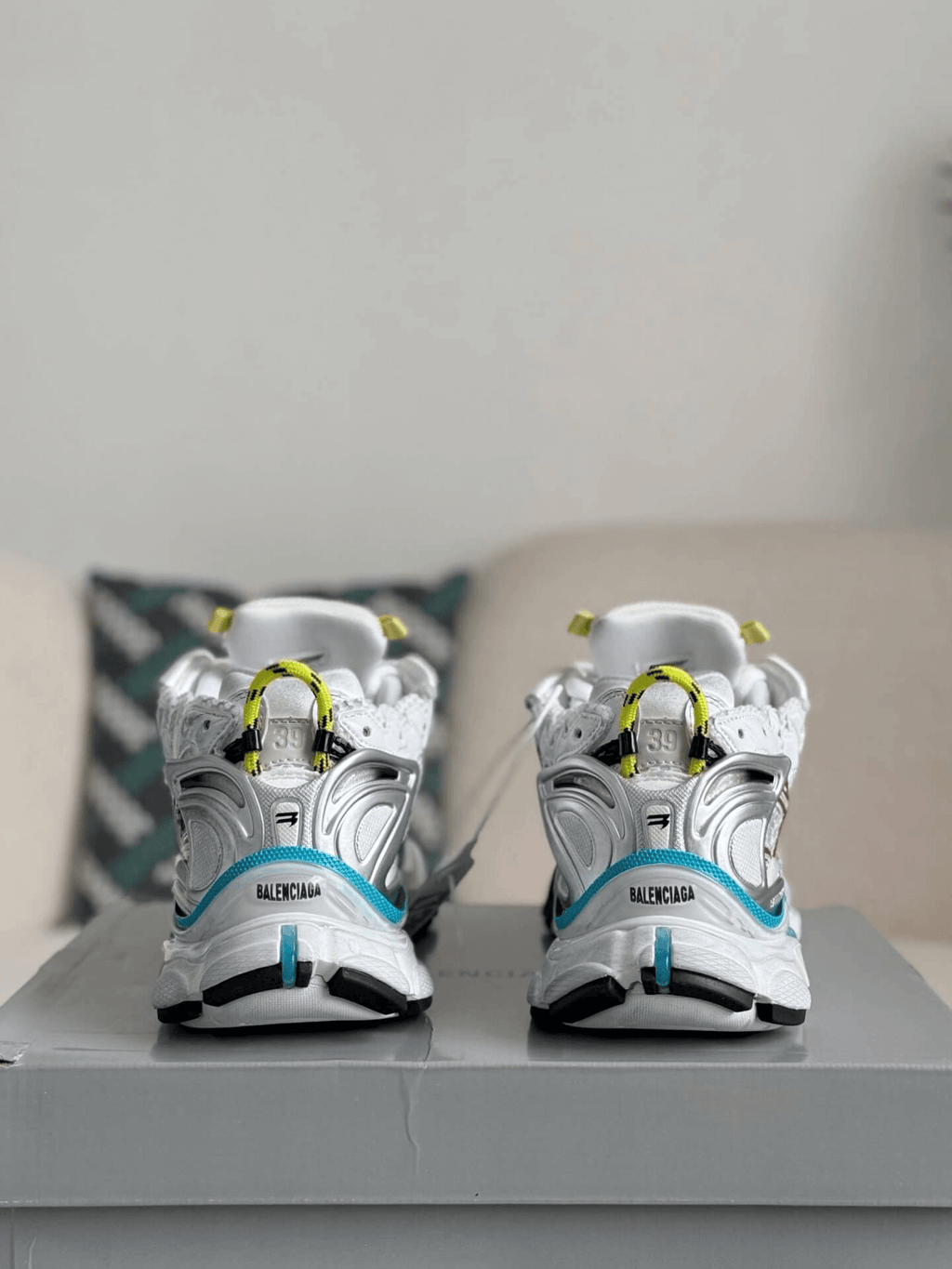 Balenciaga Runner Sneaker – Multi-Color White, Pink & Blue