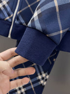 Burberry Check Technical Jersey Tracksuit Navy