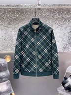Burberry Diagonal Check Technical Jersey Tracksuit Dark Green