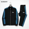 Burberry Duck Logo Striped Side Band Technical Tracksuit Black