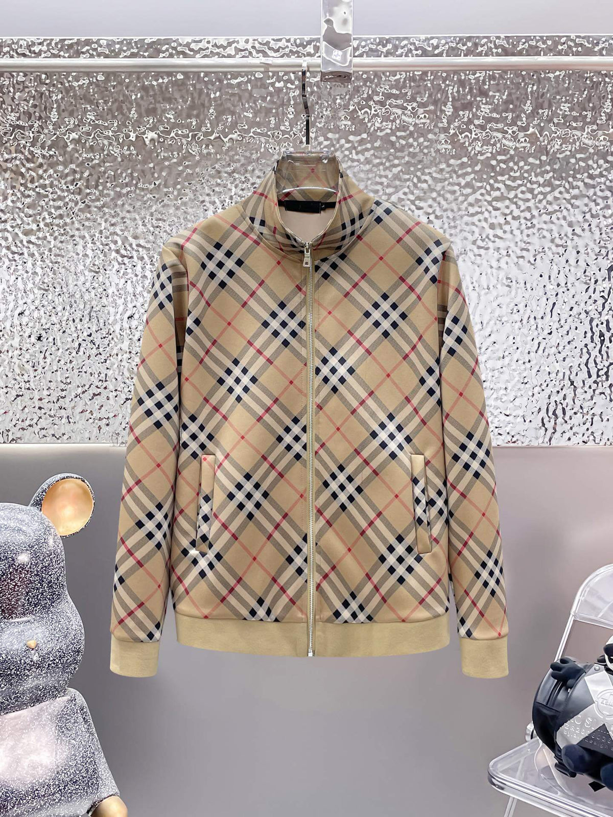 Burberry Vintage Check Technical Jersey Tracksuit Archive Beige
