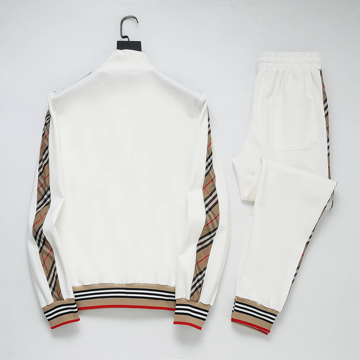 Burberry Vintage Check Tape EKD Technical Tracksuit White