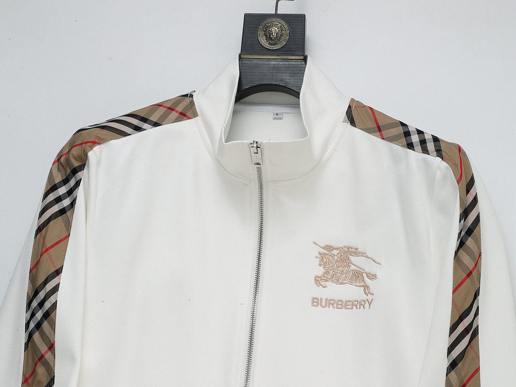 Burberry Vintage Check Tape EKD Technical Tracksuit White