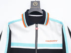 Casablanca Piqué Tracksuit Set - White & Black Tennis Knit Zip Jacket & Pants