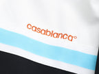 Casablanca Piqué Tracksuit Set - White & Black Tennis Knit Zip Jacket & Pants