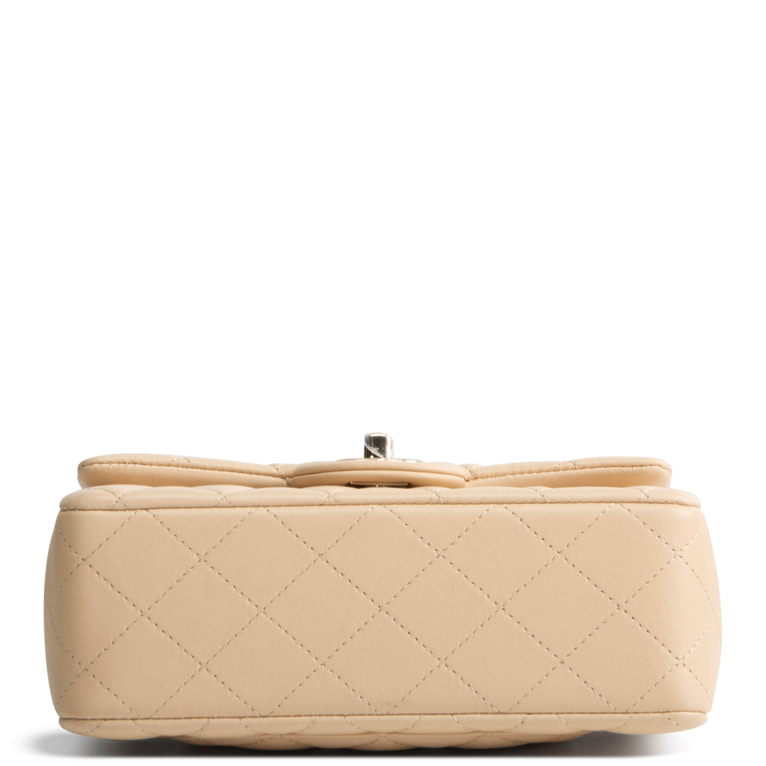 Designer-Inspired Quilted Leather Top-Handle Mini Flap Bag (Coco Handle Style)